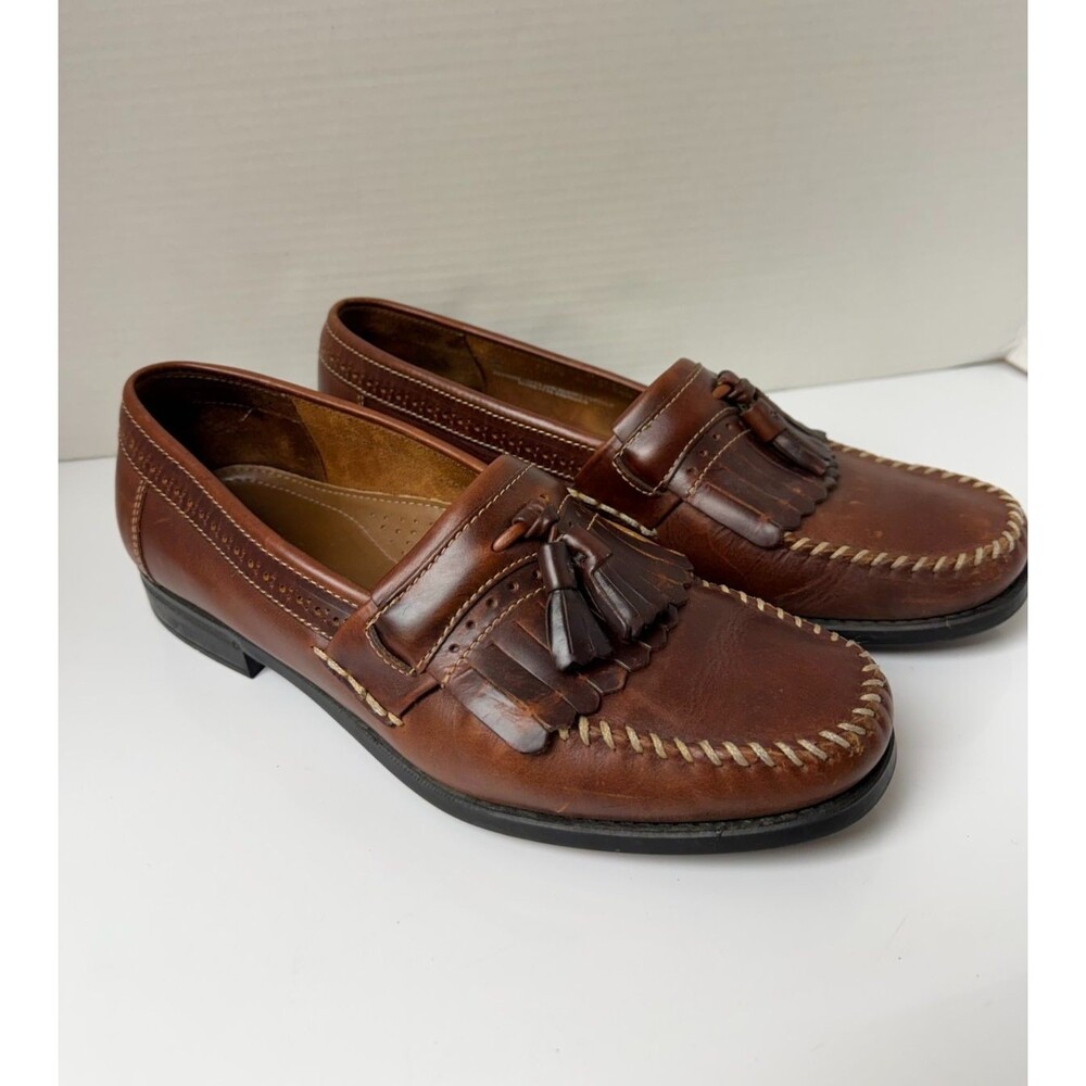 GH Bass Weejuns Kiltie Tassel Men's Loafer 10.5 D Brown
